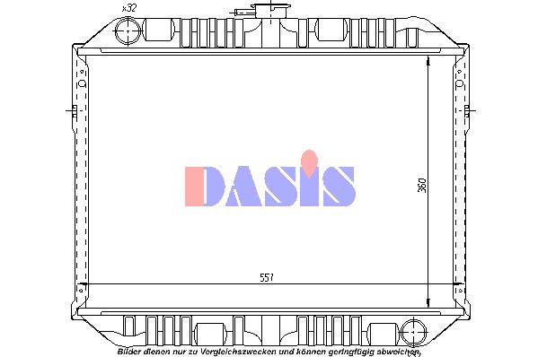 AKS DASIS Radiaator,mootorijahutus 070330N